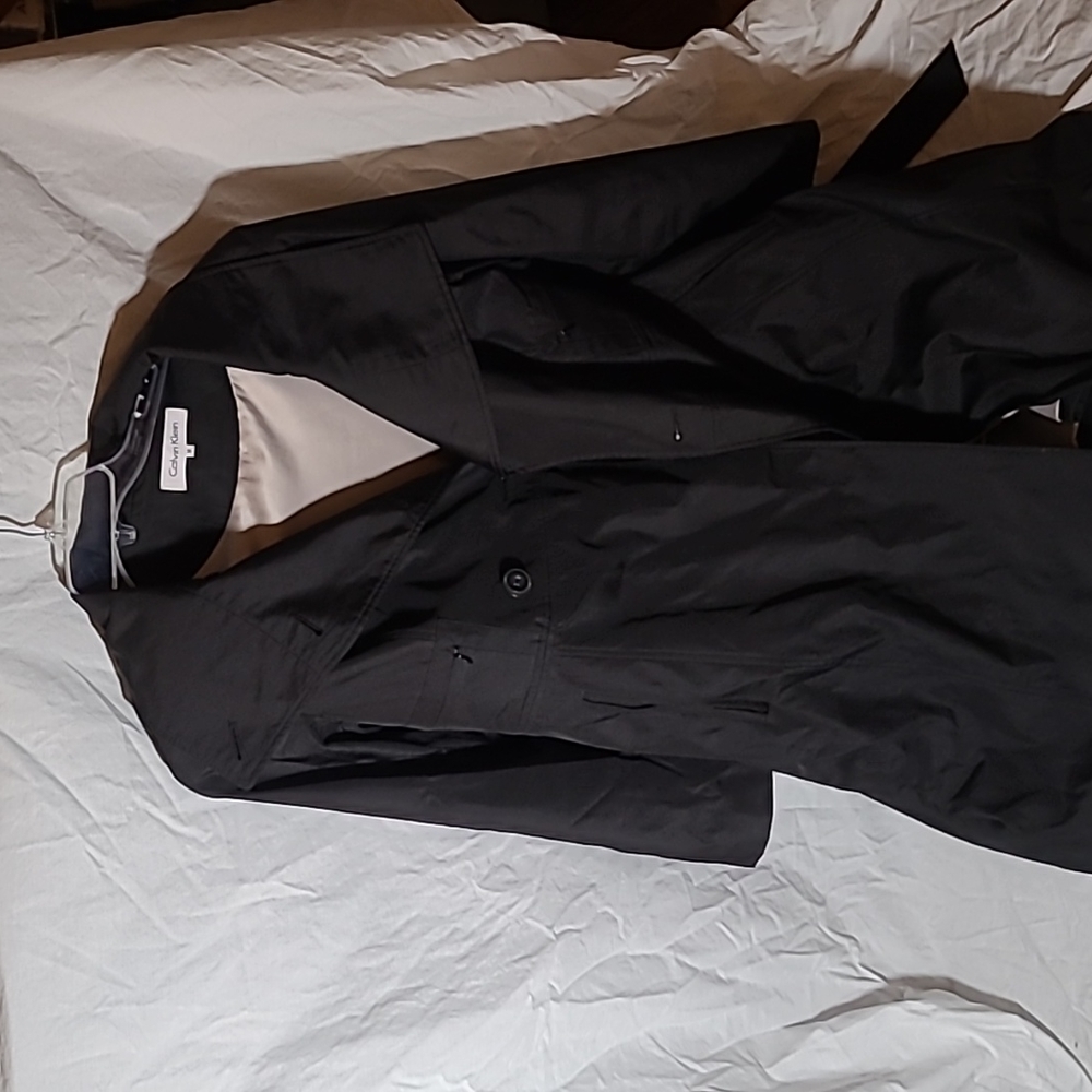 Calvin Klein black trench coat